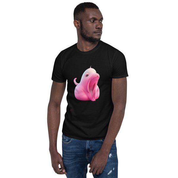 Santoni Shopping, tshirt, tshirts, t shirt, t shirts, t-shirt, t-shirts, Maglietta unisex a maniche corte - Tricheco rosa 3